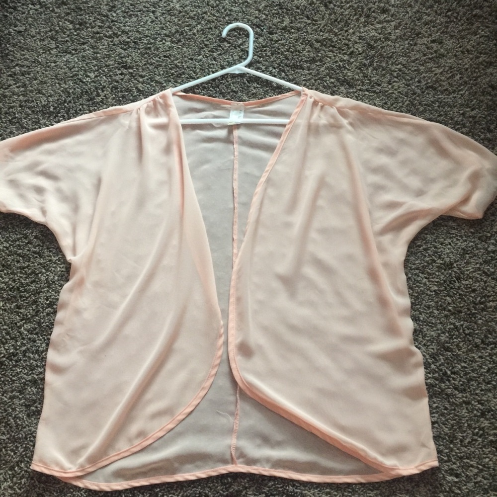 Pink cardigan